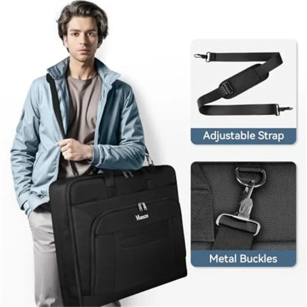 Travel Garment Bag Foldable Suit Carrier Luggage Bag Waterproof Shoulder Strap